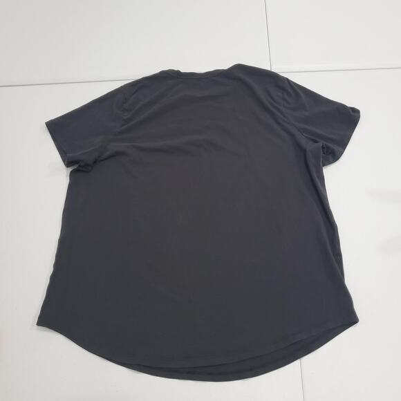 Lululemon Shirt Women Large Gray Short Sleeve Athletic Lightweight Pima Cotton - Picture 2 of 6